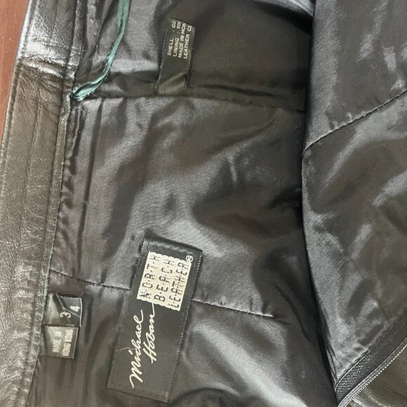 Vintage Michael Hoban North Beach Leather Pencil Skirt - Picture 3 of 4